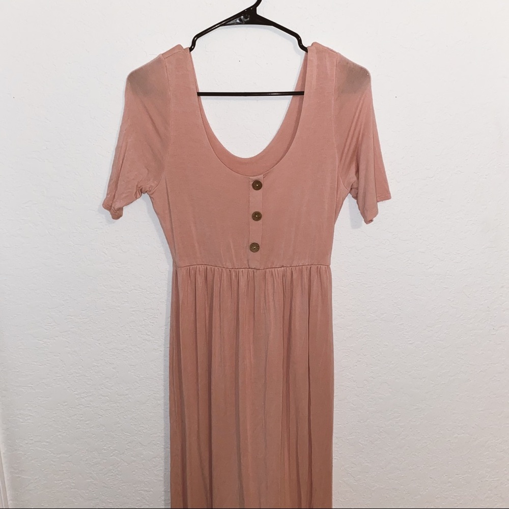 Pink Blush Maternity Dress